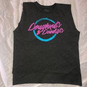 Doughnuts & Deadlifts muscle tank